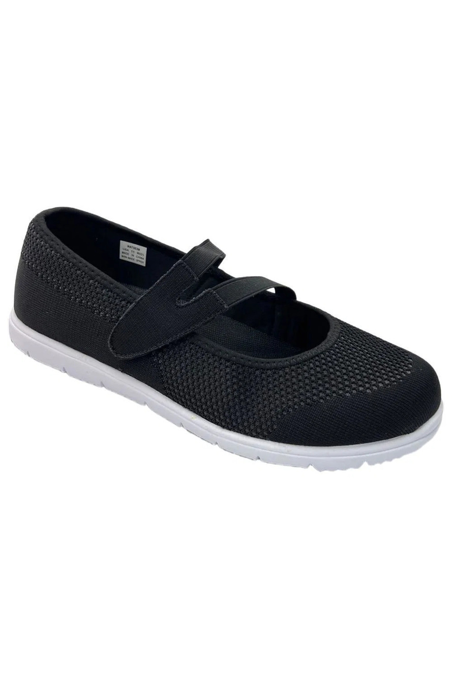 Propét Women's Travel Walker Evo Mary Jane Flat Black - Wide
